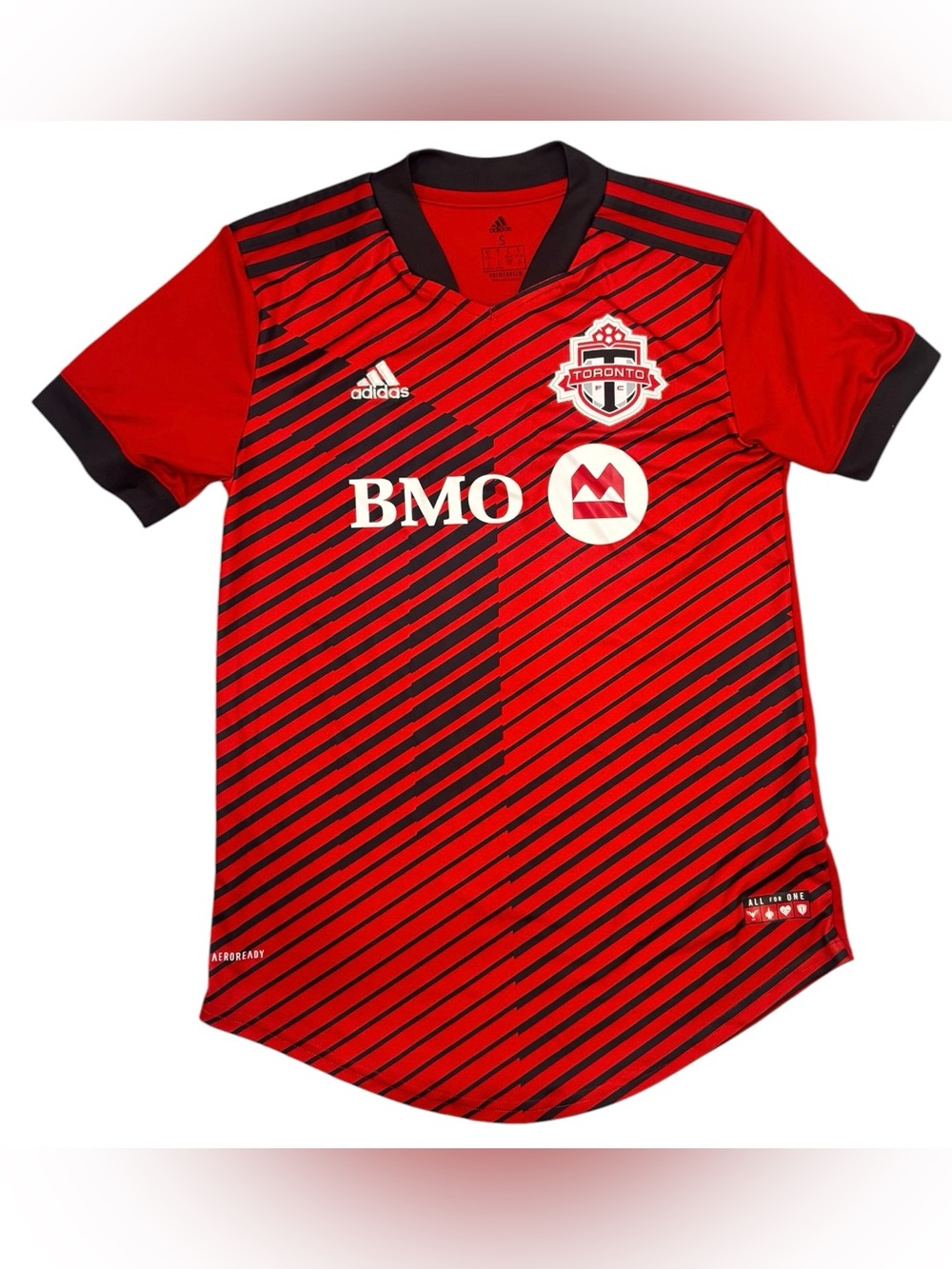 adidas Toronto FC 2021 Home Jersey Red Black BMO Primegreen S